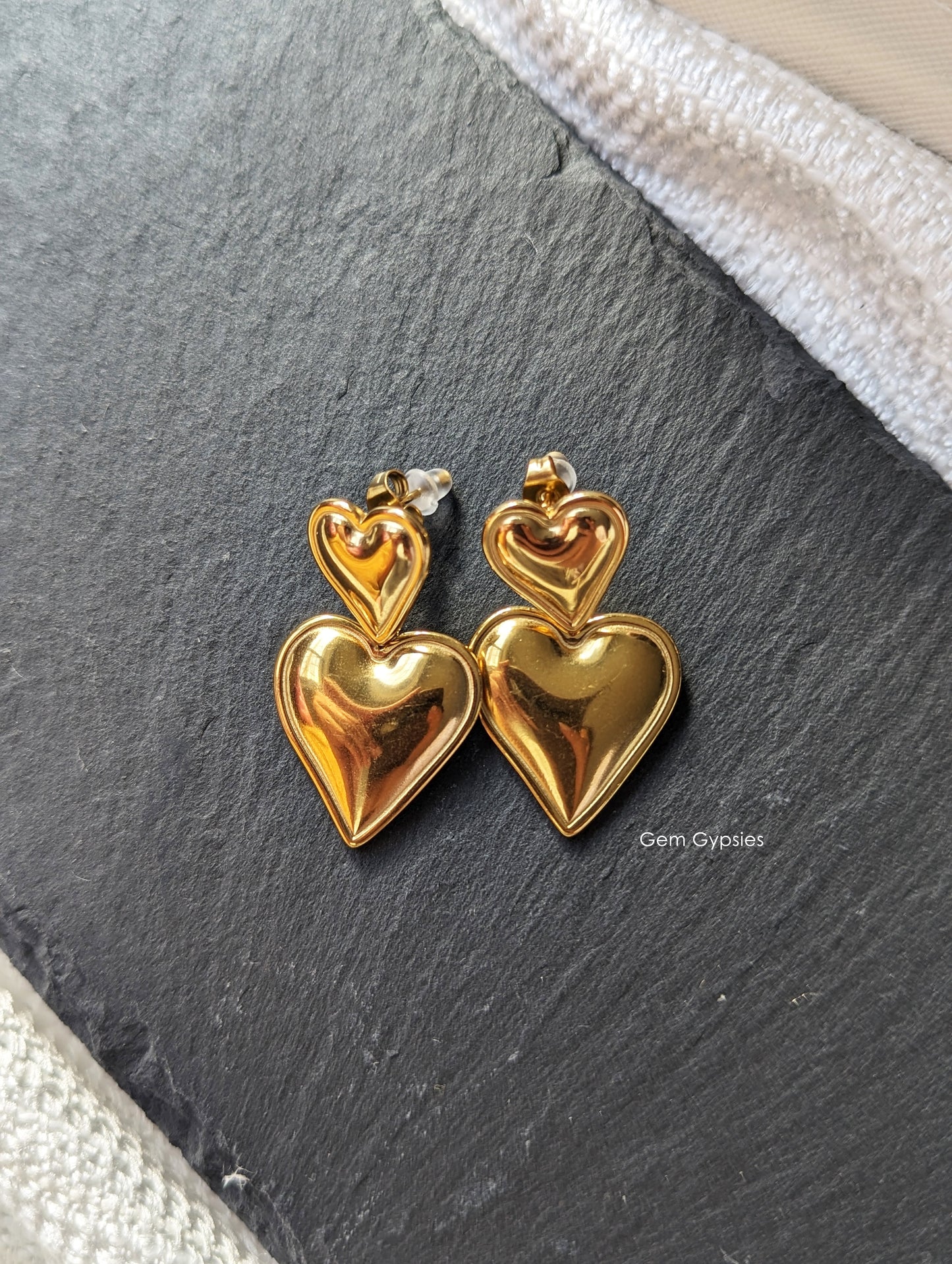 DOUBLE HEART EARRINGS